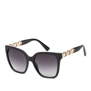 New Chic Black Sunglasses with Gold Accents. P23428AP Square sunglasses